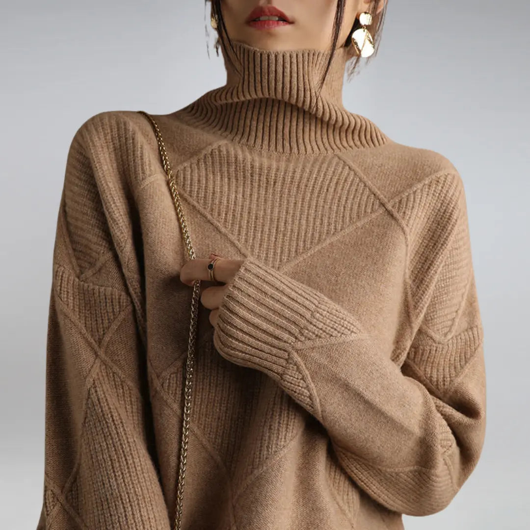 Darcy - Suéter de Cuello Alto Oversize Alba Madrid
