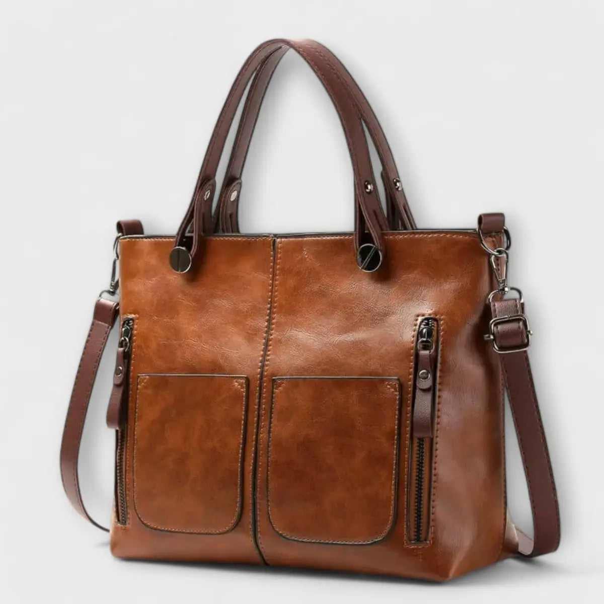 Austėja™ - Bolso de cuero elegante Alba Madrid