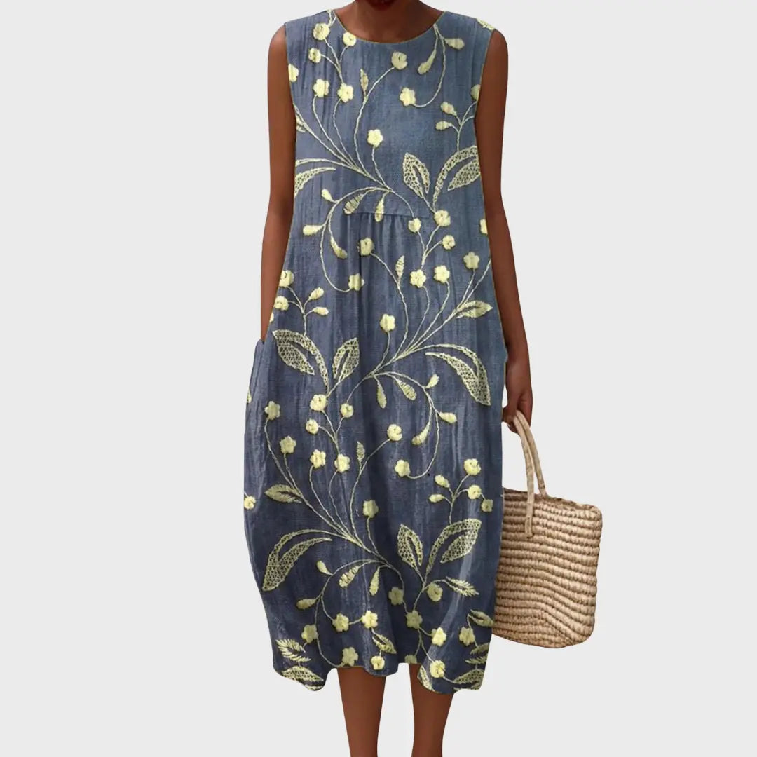 Cristina - Vestido Casual con Diseño Floral Alba Madrid