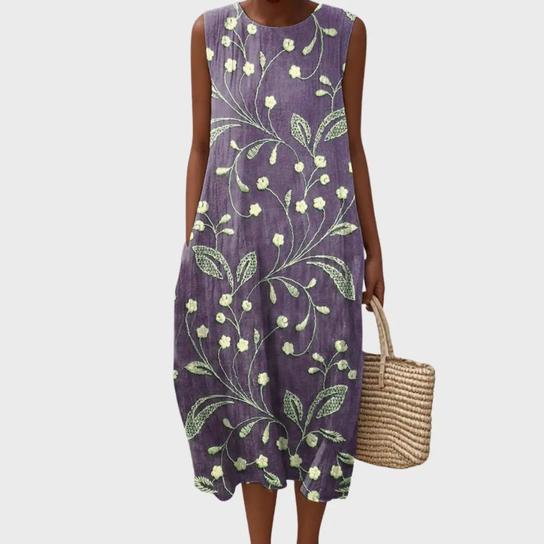 Cristina - Vestido Casual con Diseño Floral Alba Madrid