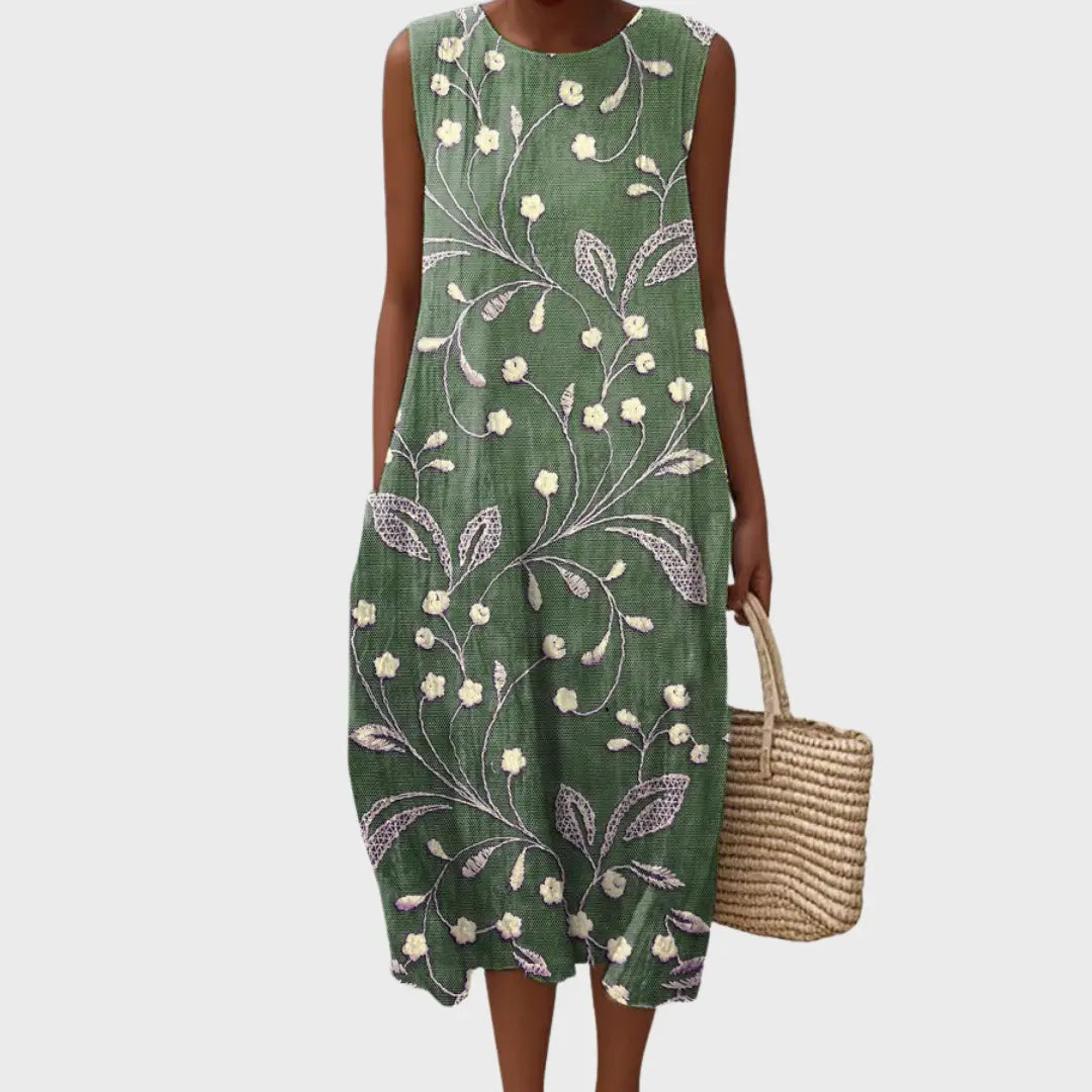 Cristina - Vestido Casual con Diseño Floral Alba Madrid