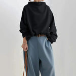 Clara - Jersey Oversize Negro Alba Madrid