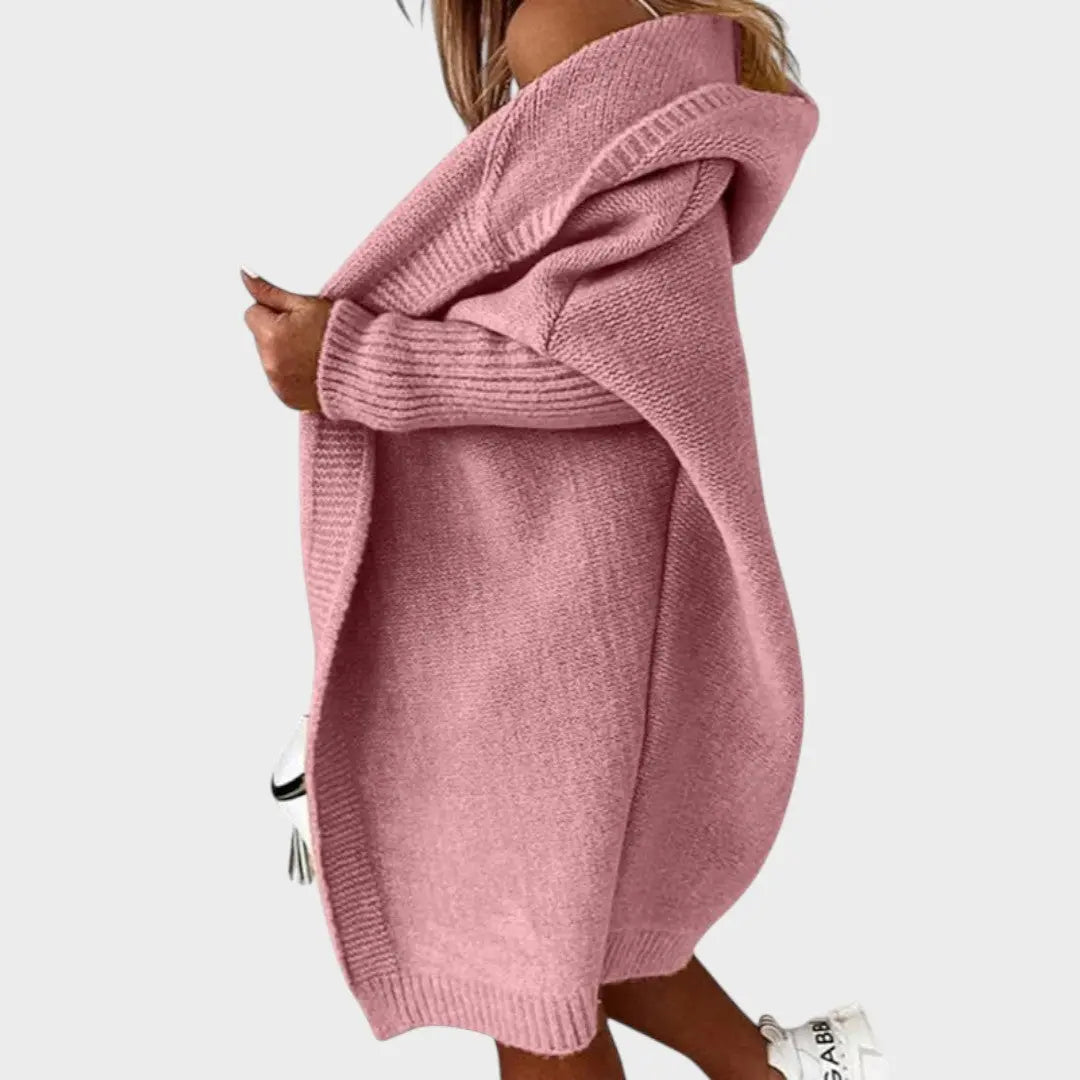 Marcela |  Cárdigan de Punto con Capucha Oversized Alba Madrid