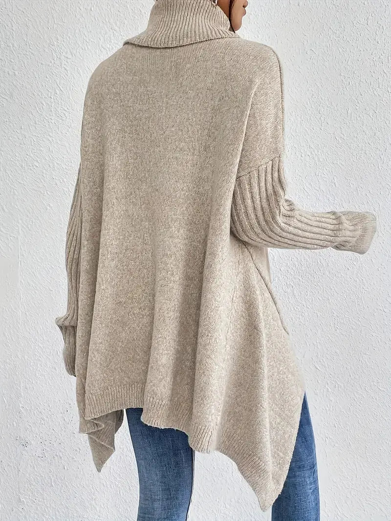 Paola - JERSEY DE CUELLO ALTO MAXI Alba Madrid