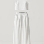 Avelina Conjunto Minimalista en Algodón y Lino Ligero Alba Madrid