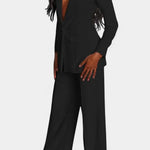 Marnie Conjunto de Blazer a Medida y Pantalones de Pierna Ancha Alba Madrid