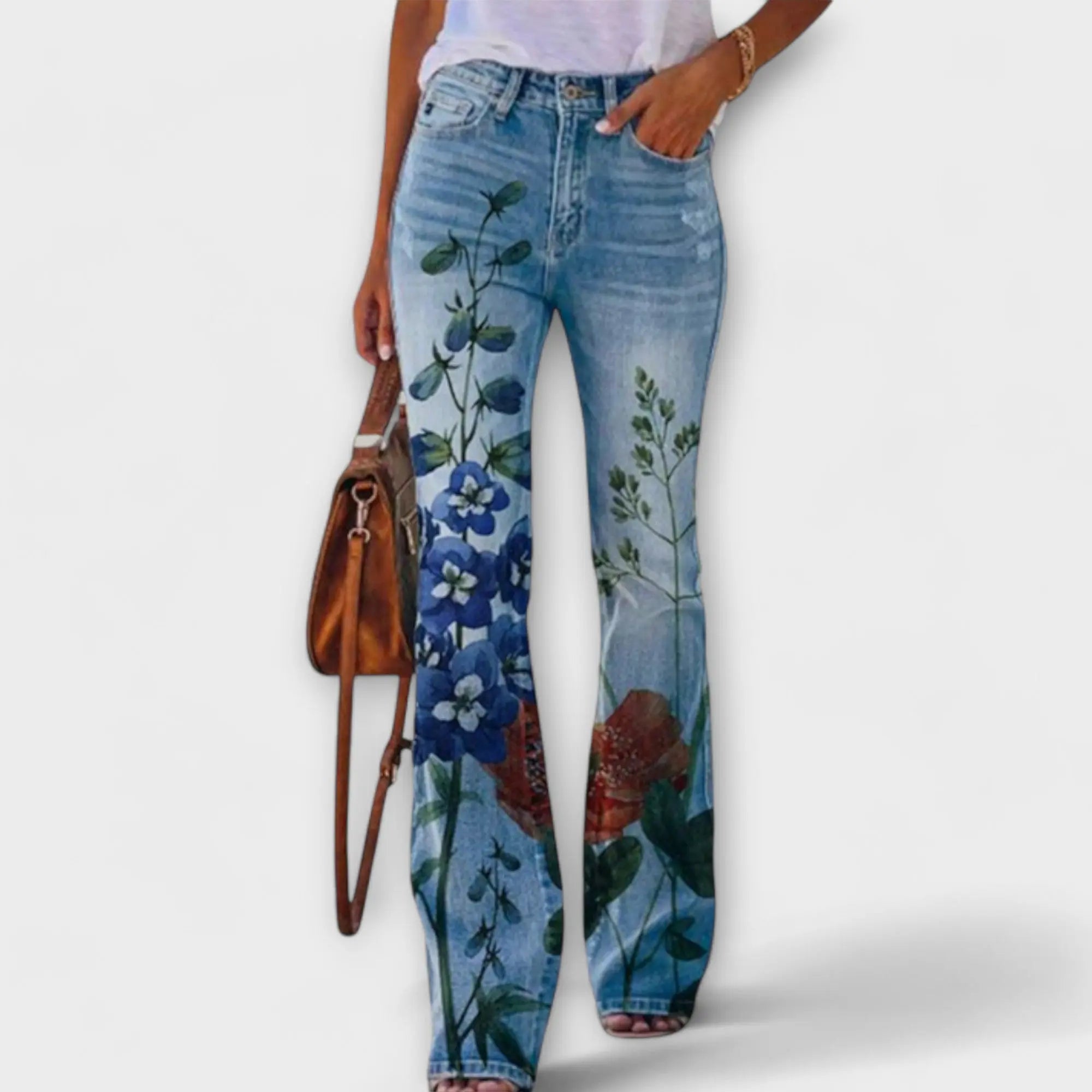 Carla | Floral Trousers Alba Madrid