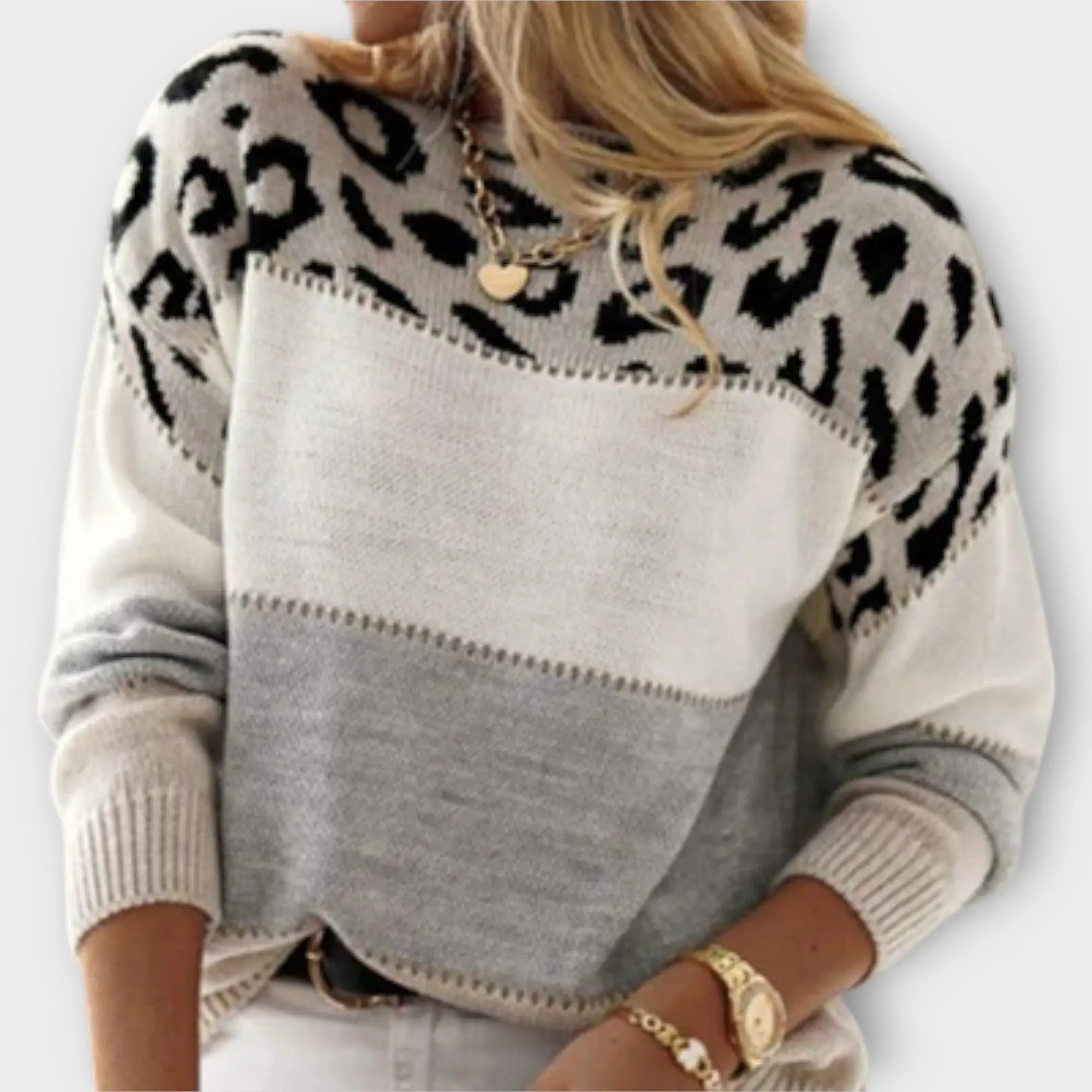 Cheyenne - Suéter Casual con Diseño de Leopardo Alba Madrid