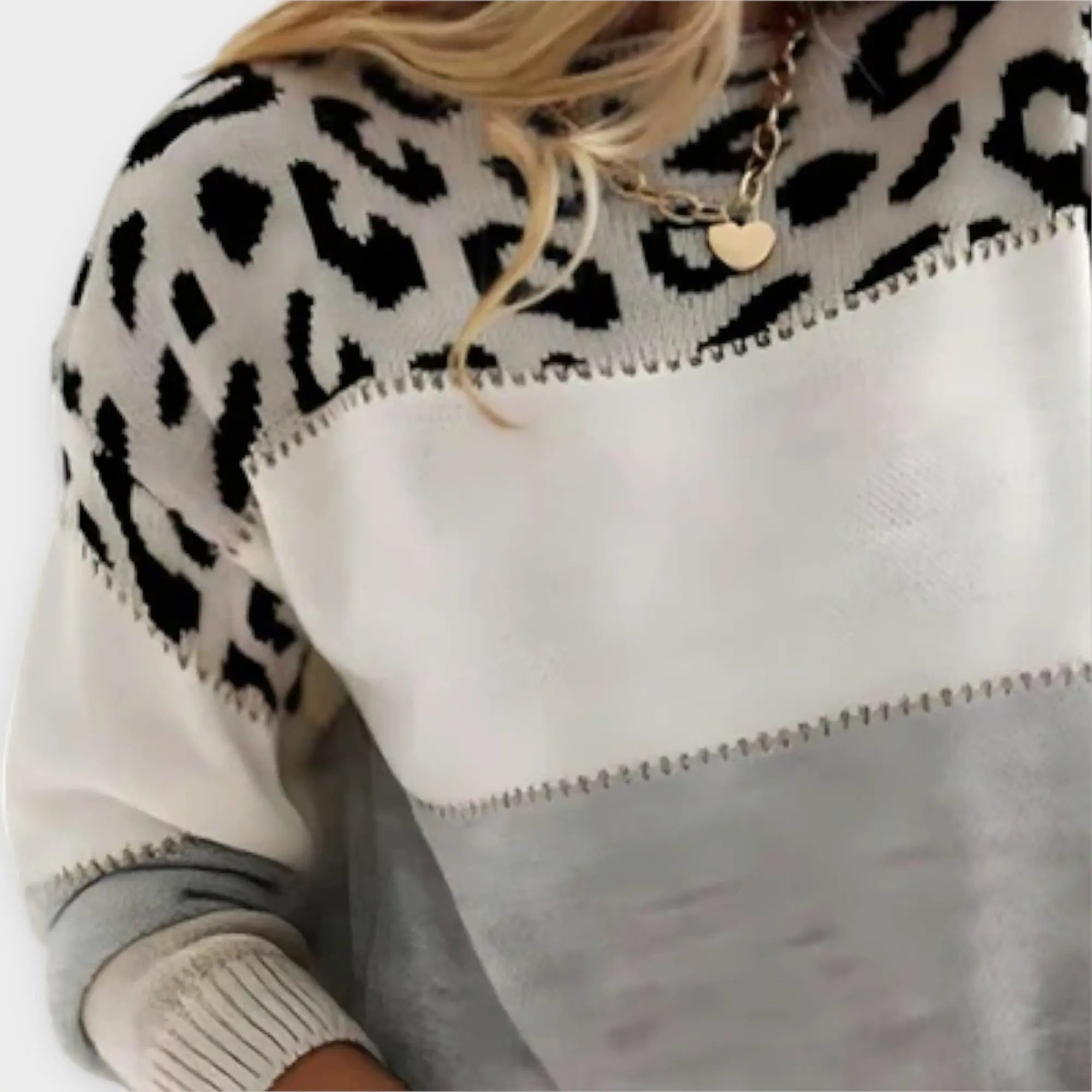Cheyenne - Suéter Casual con Diseño de Leopardo Alba Madrid
