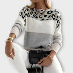 Cheyenne - Suéter Casual con Diseño de Leopardo Alba Madrid