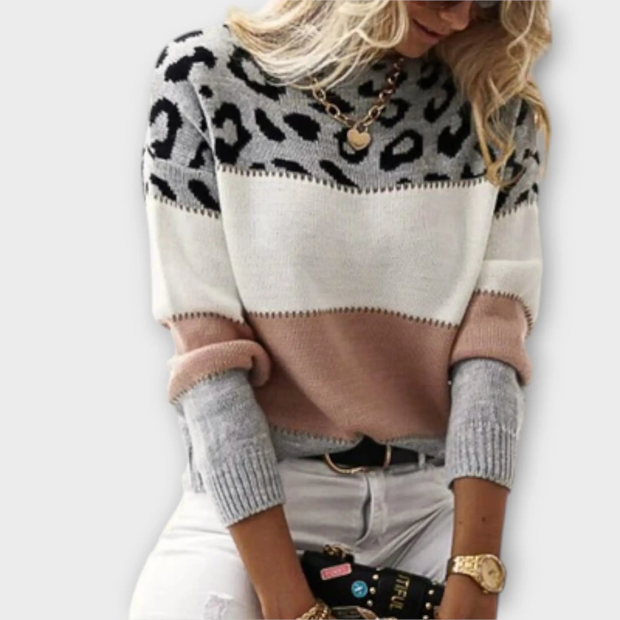 Cheyenne - Suéter Casual con Diseño de Leopardo Alba Madrid