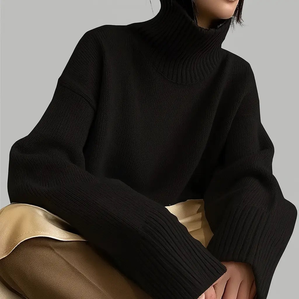 Zoey - Suéter Oversized con Cuello Alto Alba Madrid
