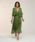 Leticia - Vestido midi con cinturilla de lazo Alba Madrid