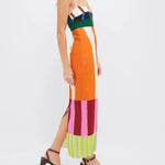 Paloma | Maxi Vestido Colorido a Rayas Alba Madrid
