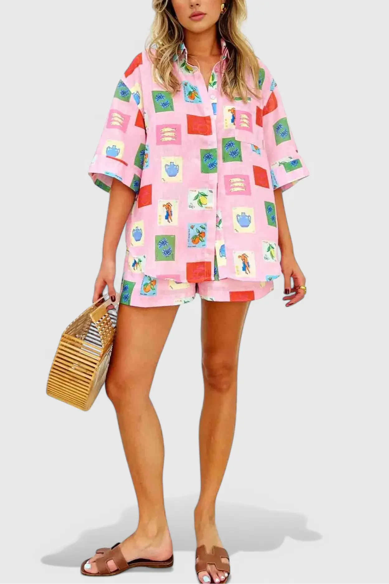 Paula Conjunto de Estampado Pink Alba Madrid