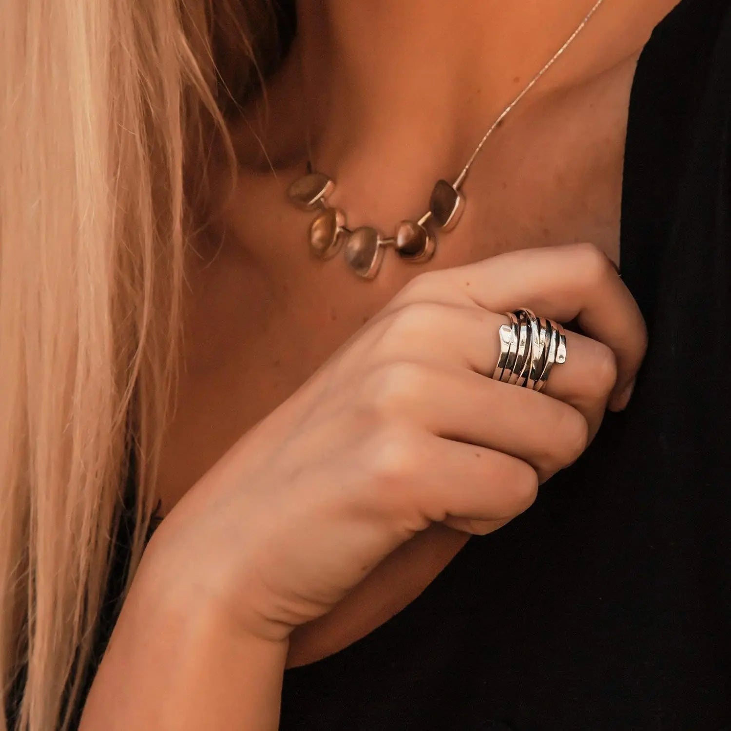 Lourdes - Anillo de Plata Vintage de Grosor Alba Madrid