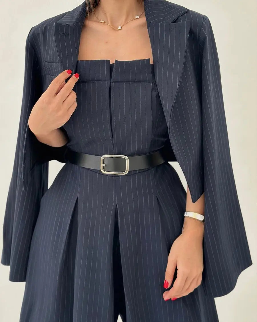 Lidia | Conjunto de Bustier + Chaqueta para Damas – Estilo Elegante y Moderno Alba Madrid