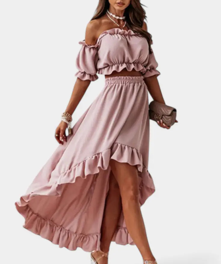 Katja | Conjunto de 2 piezas Off-Shoulder Alba Madrid