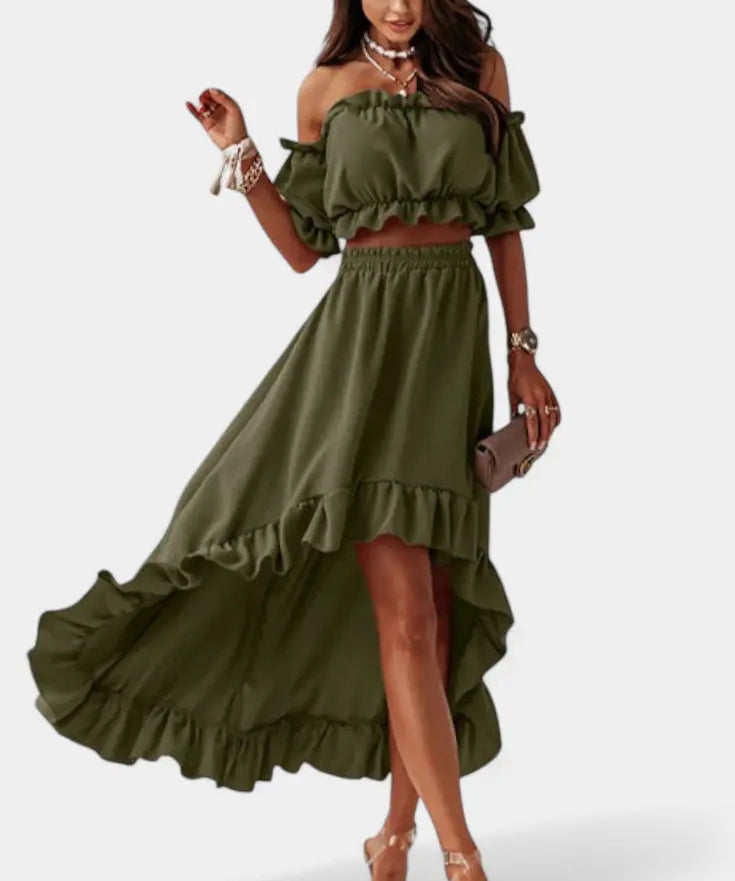 Katja | Conjunto de 2 piezas Off-Shoulder Alba Madrid
