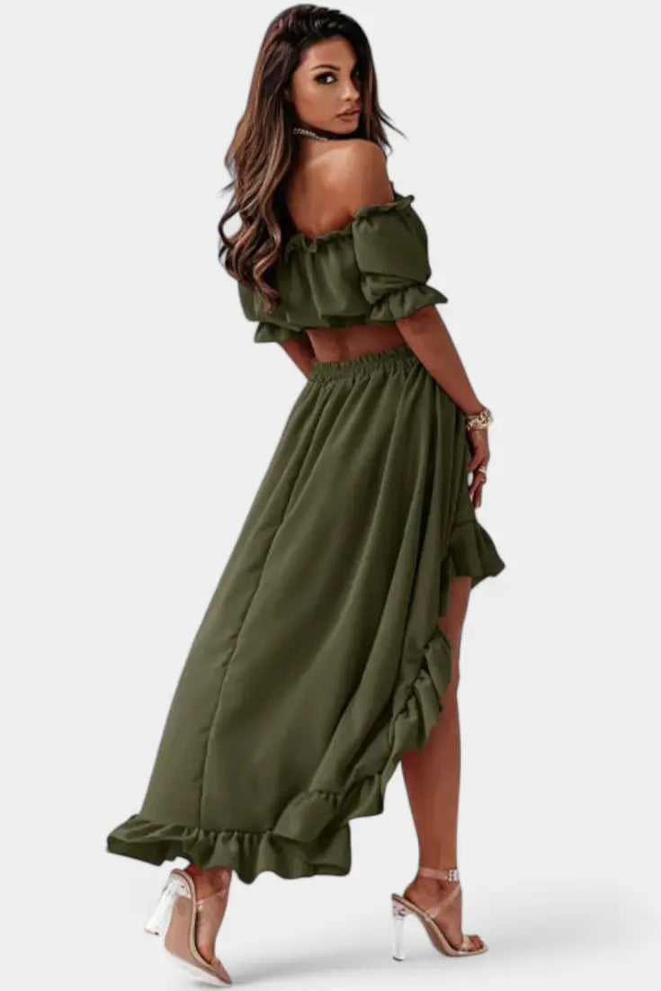 Katja | Conjunto de 2 piezas Off-Shoulder Alba Madrid