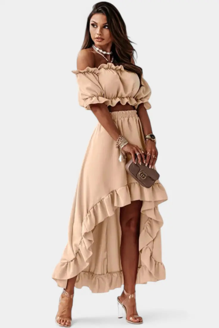 Katja | Conjunto de 2 piezas Off-Shoulder Alba Madrid