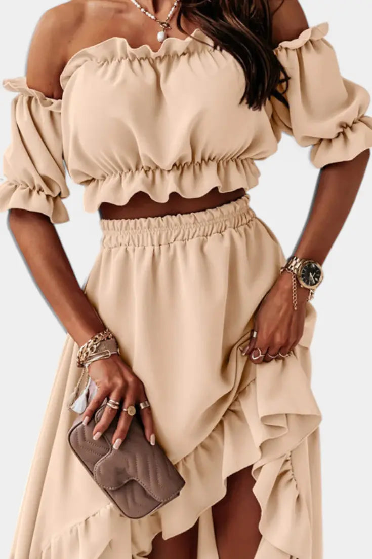 Katja | Conjunto de 2 piezas Off-Shoulder Alba Madrid