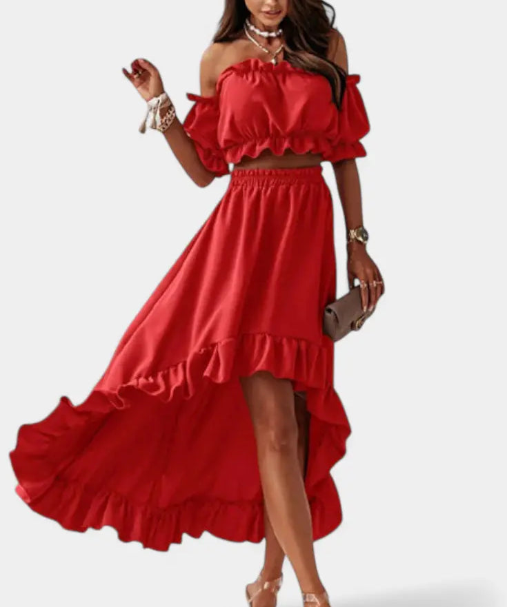 Katja | Conjunto de 2 piezas Off-Shoulder Alba Madrid
