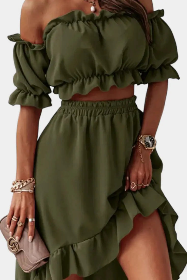 Katja | Conjunto de 2 piezas Off-Shoulder Alba Madrid