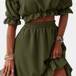 Katja | Conjunto de 2 piezas Off-Shoulder Alba Madrid