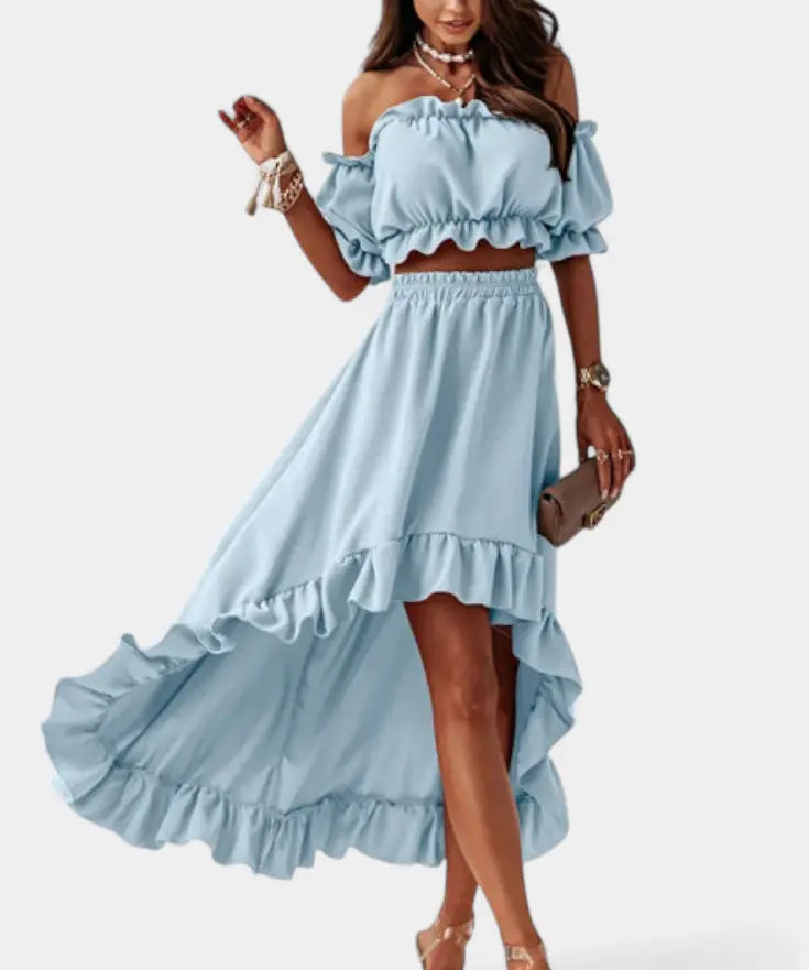 Katja | Conjunto de 2 piezas Off-Shoulder Alba Madrid