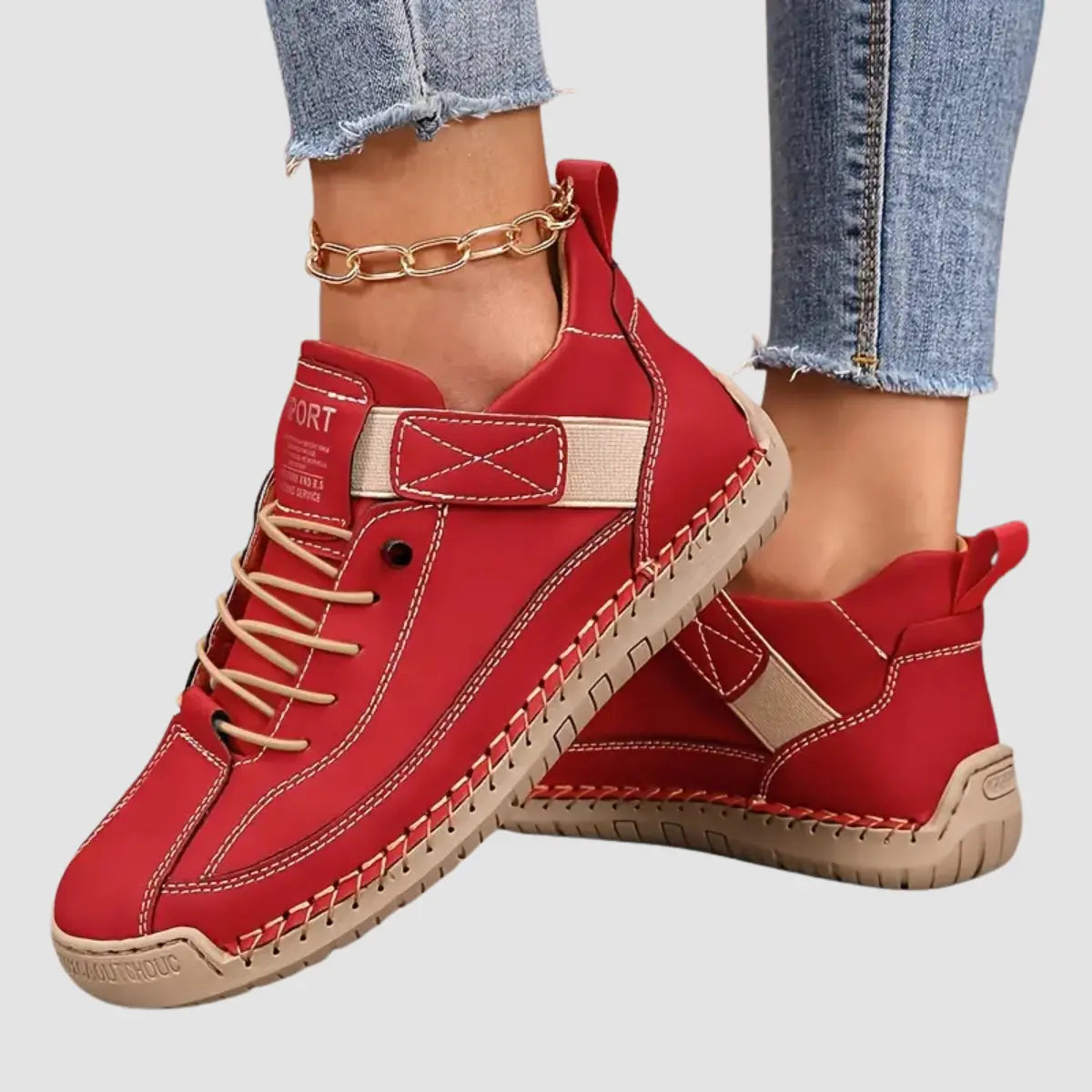 Patricia | Zapatos de Senderismo Confort Beige Alba Madrid