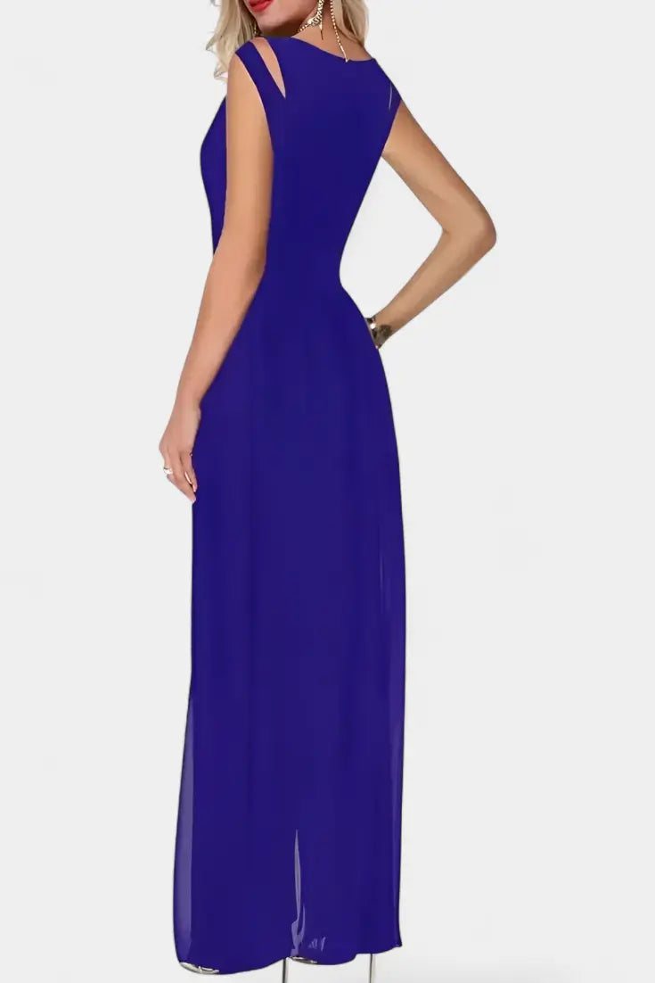 Nadia Mono Elegante sin Mangas con Transparencia Frontal Alba Madrid