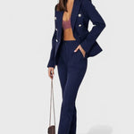 Rosalinda | Conjunto de Blazer y Pantalones Elegante Alba Madrid