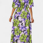Elena - Vestido Largo Floral con Escote Cruzado Alba Madrid