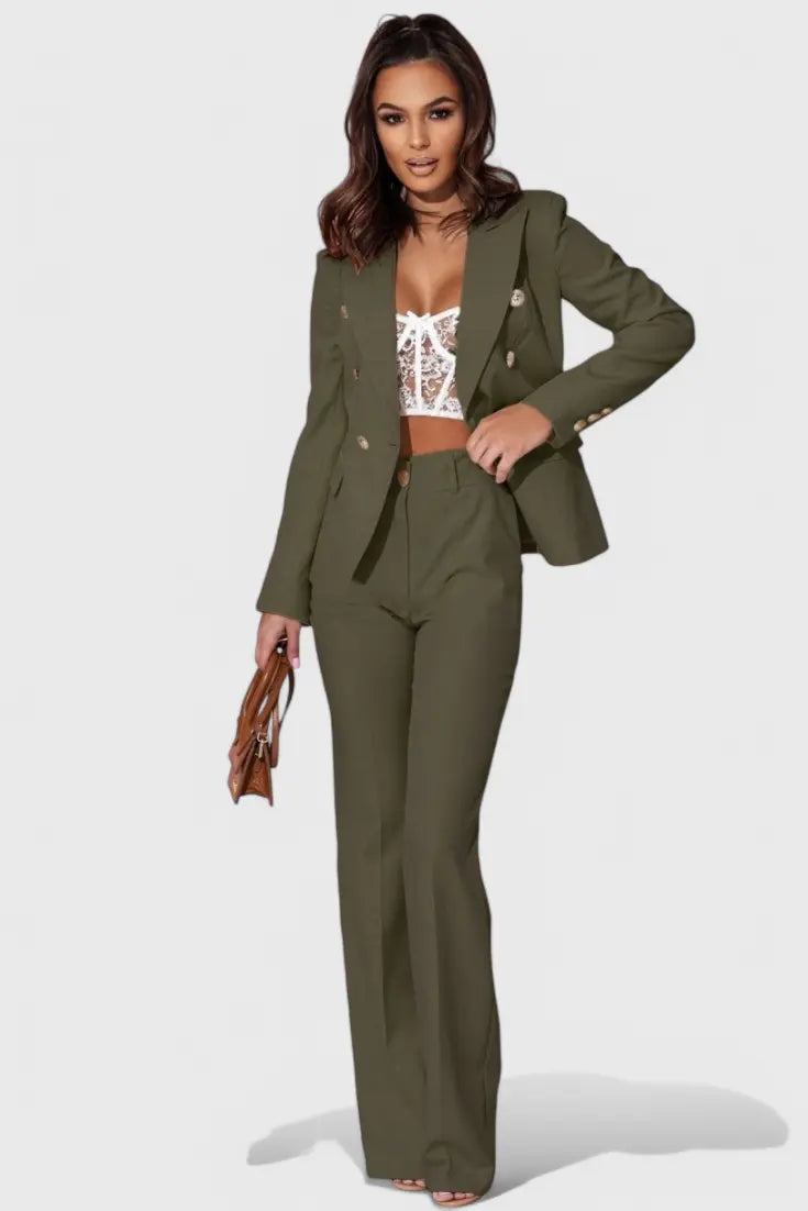 Rosalinda | Conjunto de Blazer y Pantalones Elegante Alba Madrid