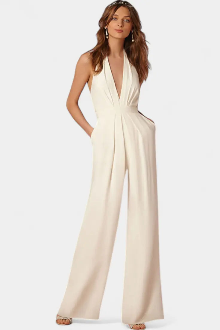 Lila Mono de Pierna Ancha con Elegancia Ligera Alba Madrid