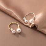 Anillo ajustable de perlas de agua dulce Alba Madrid