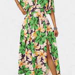 Elena - Vestido Largo Floral con Escote Cruzado Alba Madrid