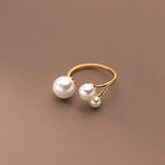 Anillo ajustable de perlas de agua dulce Alba Madrid
