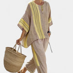 Lorena - Conjunto Boho de Lino y Bambú Alba Madrid