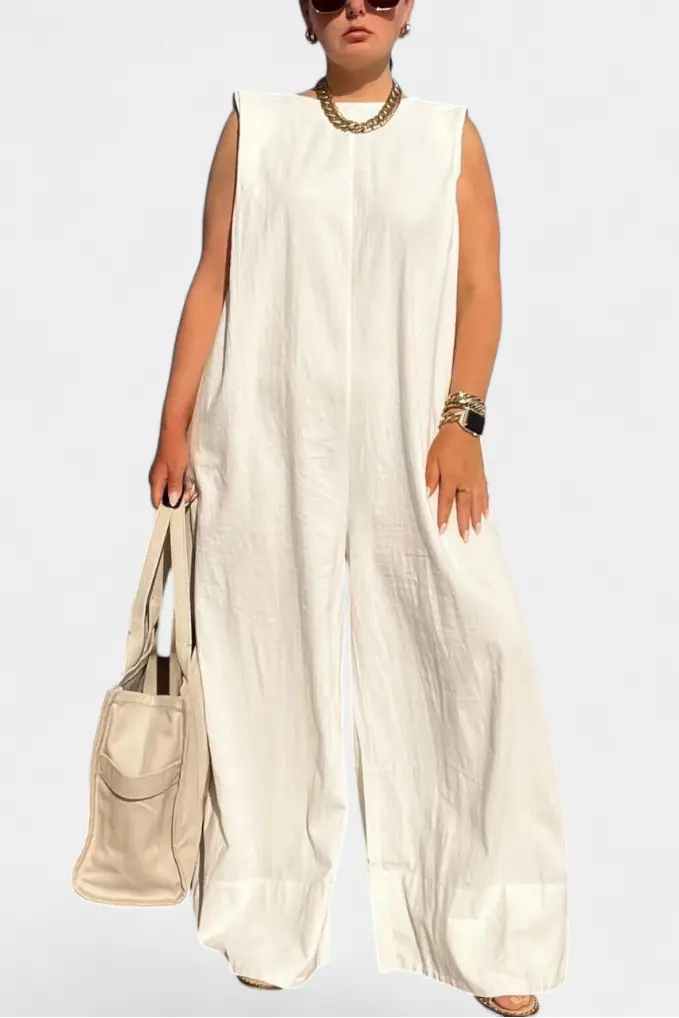 Airla Mono Oversize sin Mangas de Pierna Ancha Alba Madrid