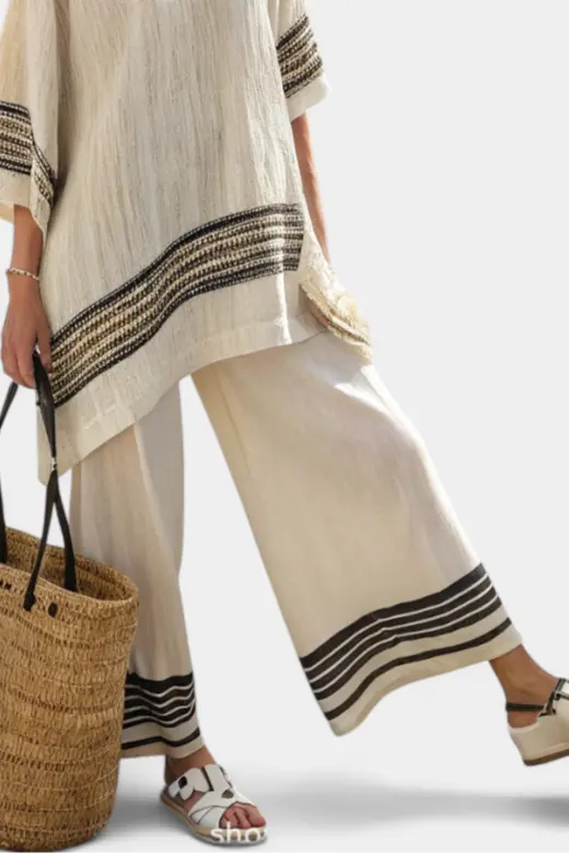 Noémia - Conjunto Elegante de Lino y Bambú Alba Madrid