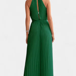 Patrizia Mono Palazzo Plisado con Cuello Halter Alba Madrid
