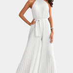 Patrizia Mono Palazzo Plisado con Cuello Halter Alba Madrid