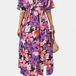 Elena - Vestido Largo Floral con Escote Cruzado Alba Madrid