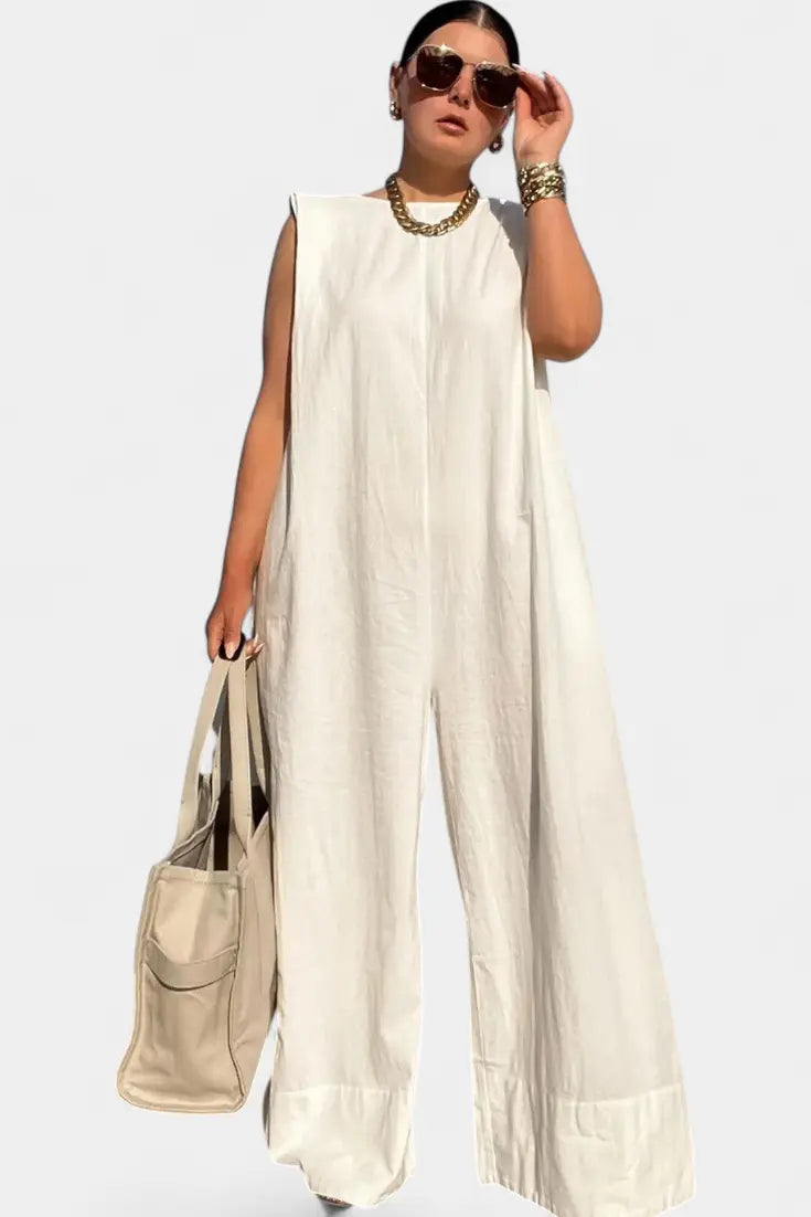 Airla Mono Oversize sin Mangas de Pierna Ancha Alba Madrid