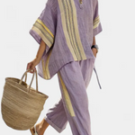 Lorena - Conjunto Boho de Lino y Bambú Alba Madrid