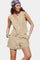 Jennifer Conjunto Chaleco y Pantalones Cortos de Lino Algodón Alba Madrid
