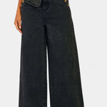 Ludovica Conjunto de Denim con Chaleco Ajustado y Jeans de Pierna Ancha Alba Madrid