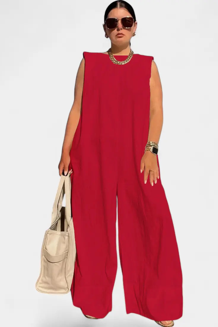 Airla Mono Oversize sin Mangas de Pierna Ancha Alba Madrid